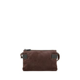 Brunello Cucinelli Brown Calf Leather Bos Taurus Shoulder Bag